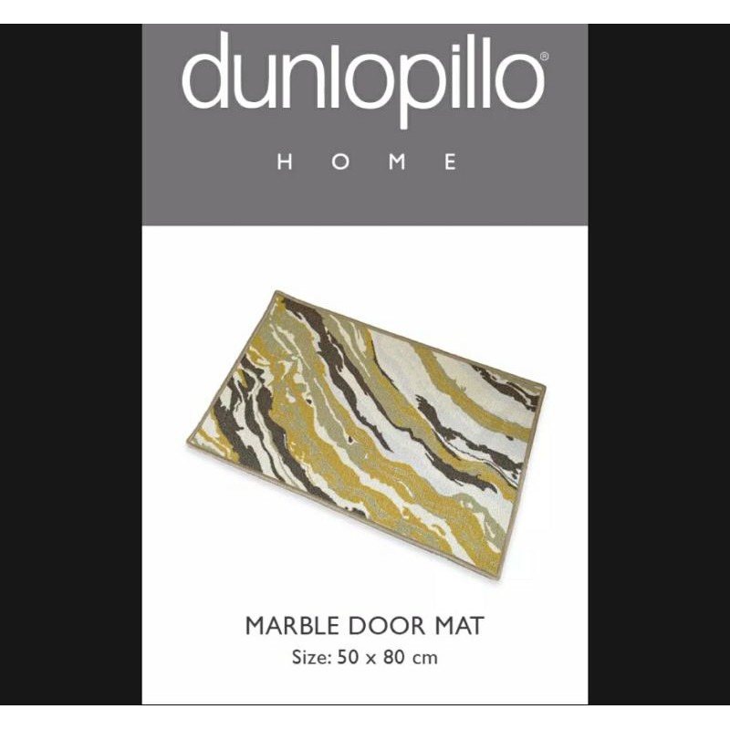 Dunlopillo Door Mat 50 x 80 Keset Pintu Anti Slip Backing MARBLE