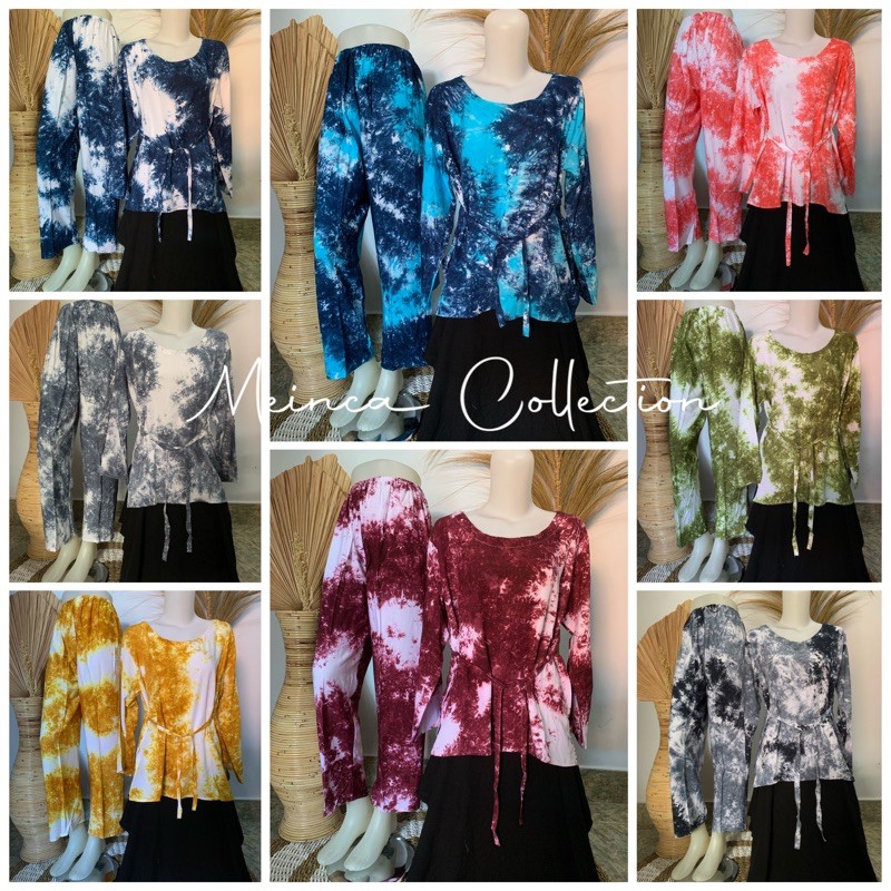 ONE SET LENGAN PANJANG TIE DYE