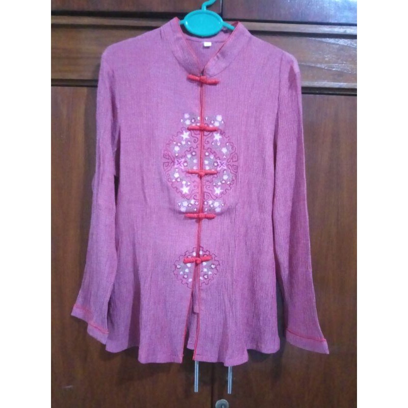 (PRELOVED) KEMEJA WANITA CHEONGSAM