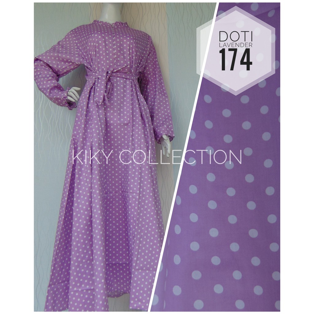 GAMIS KATUN JEPANG ORI, KIKY By Rumah Gamis Arza, DOTI dan POLKA  serries
