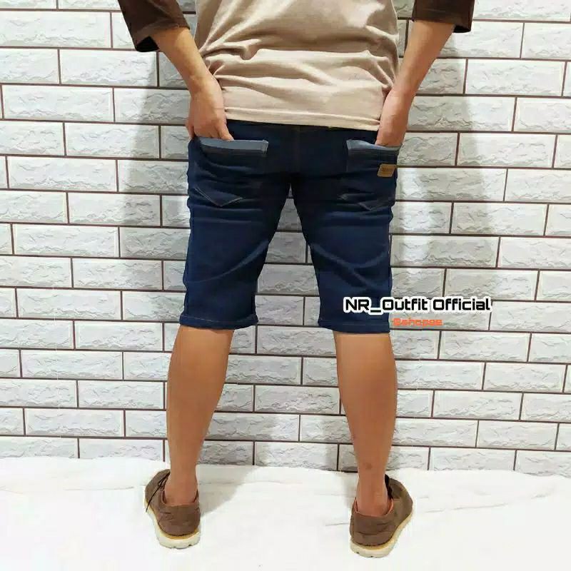 Celana Jeans Pendek Pria Skinny Garment Slim Fit Size 27-38 NR_Outfit Official COD