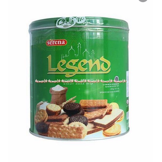 

Serena Legend Assorted Biscuits 287gr Biskuit Aneka Rasa Kelapa Coklat Wafer Kaleng Serena Legen Kemasan Kaleng