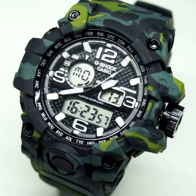 JAM tangan sporty G-SHOCK GWG 1000 ARMY LORENG