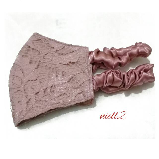 Masker Brokat 3 Ply 2 Tali Kerut Hijab Shopee Indonesia Masker Brokat 3 Ply 2 Tali Kerut Hijab Shopee Indonesia