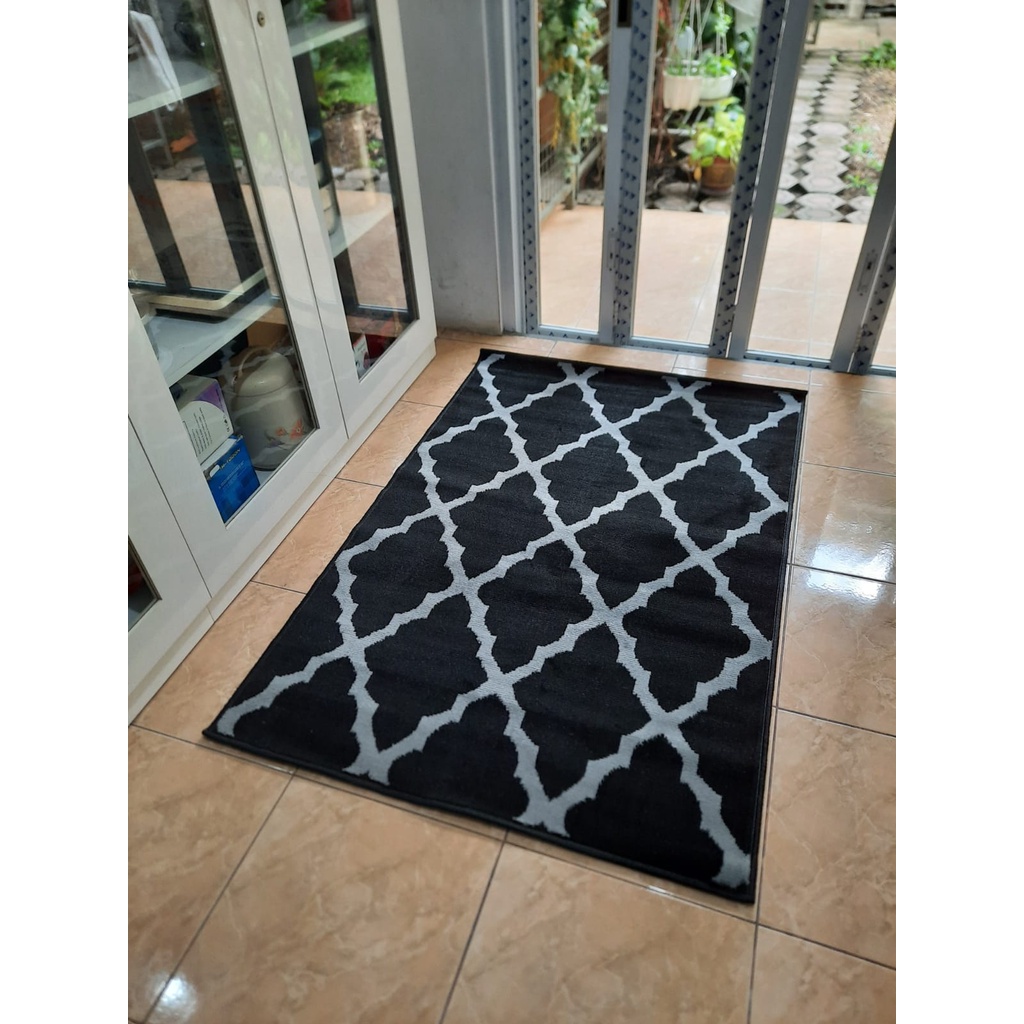 MAROC Karpet Lantai 100x150 Midnight Monokrom - MIDNIGHT 13-2
