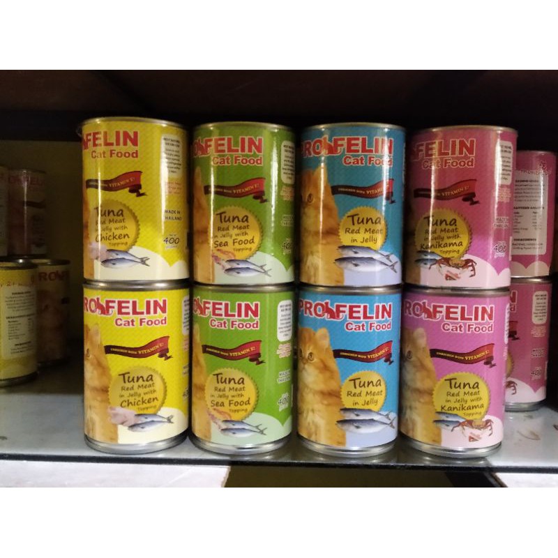 Profelin cat food tuna / makarel 400 gram all varian kalengan