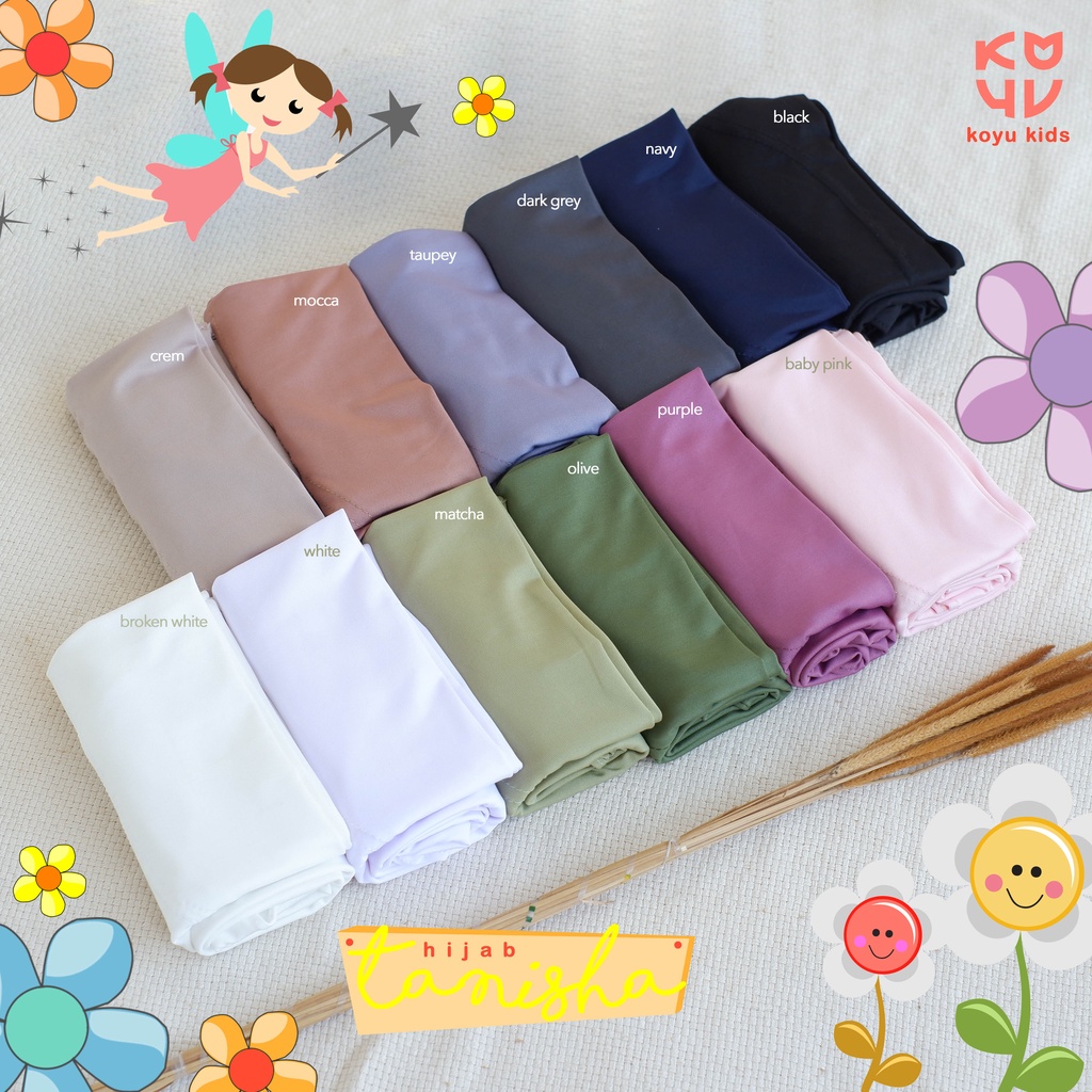 Koyu Hijab Anak Instant Jersey Premium Tanisha ( tanpa tali )