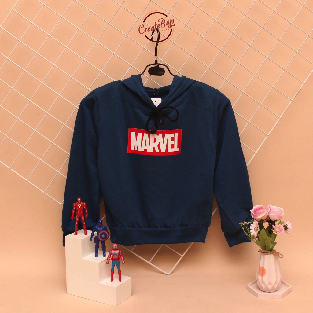 JAKET HOODIE ANAK UNISEX MARVEL BABYTERRY LENGAN PANJANG FASHION TERMURAH JAKET ANAK POLOS