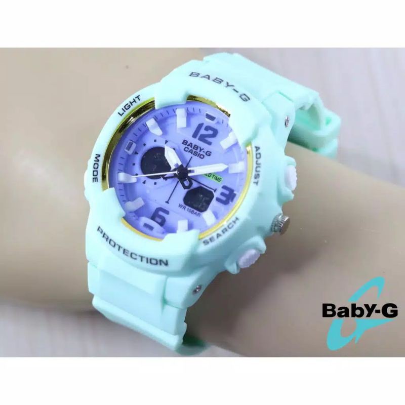 REAL PIC !!!!! JAM TANGAN WANITA BABY G BA 230 DUAL TIME, JAM TANGAN SPORT ANTI AIR