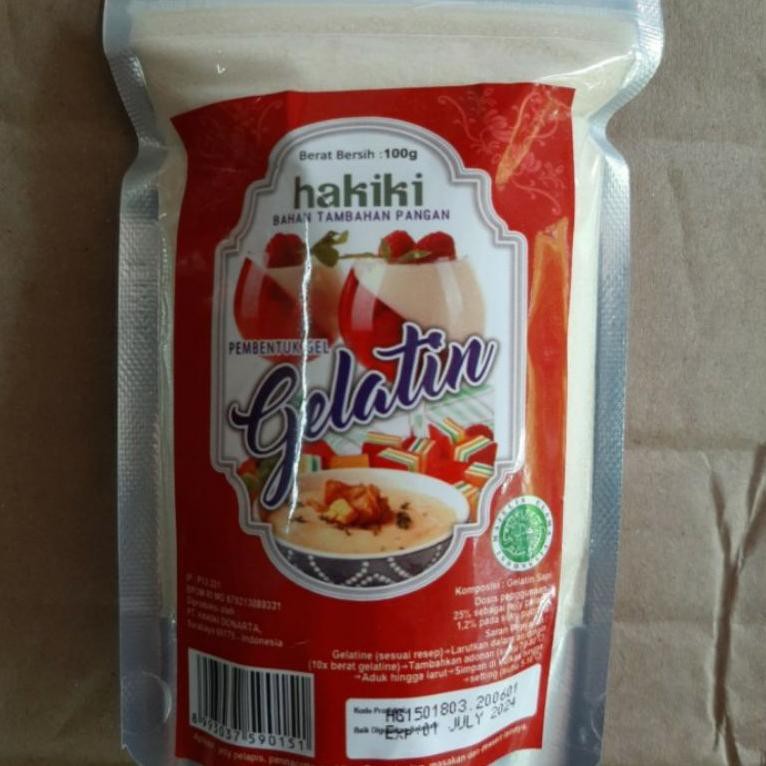 

[S!4p ord3er] Hakiki Gelatin Bubuk / Gelatine Powder 100 gr HALAL Ready,,..dS4.CDE