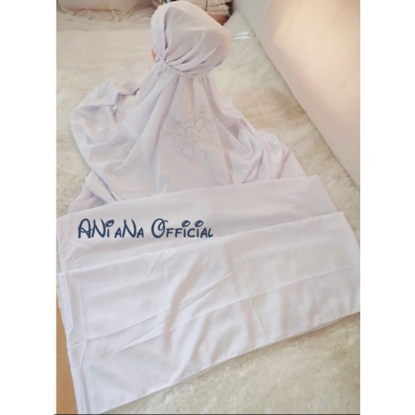 Mukena Terusan bordir mukena bordir Putih Mukena Murah