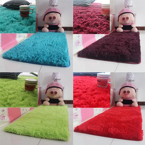 Karpet Modern Minimalis 80x160 Cm, Tebal Bulu 4 Cm