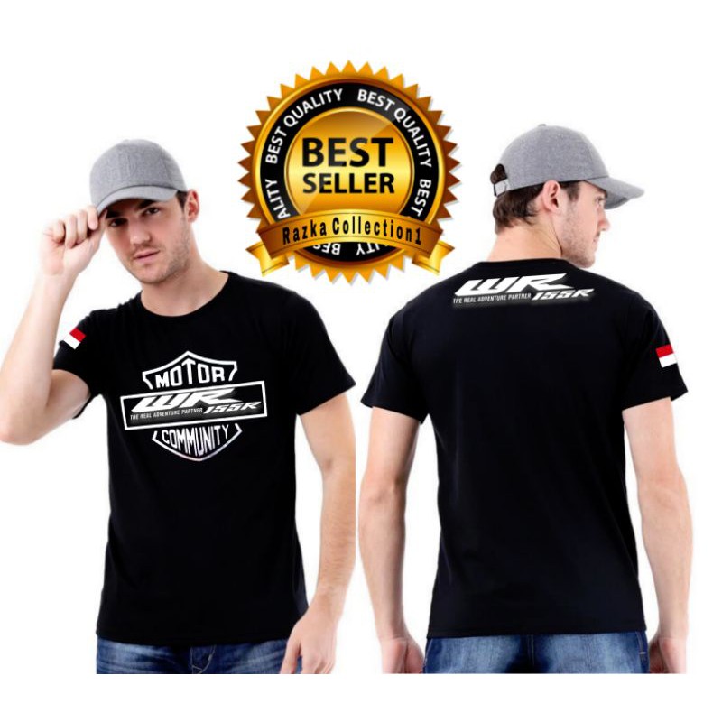 kaos otomotif yamaha wr / baju kaos wr155 community lengan pendek
