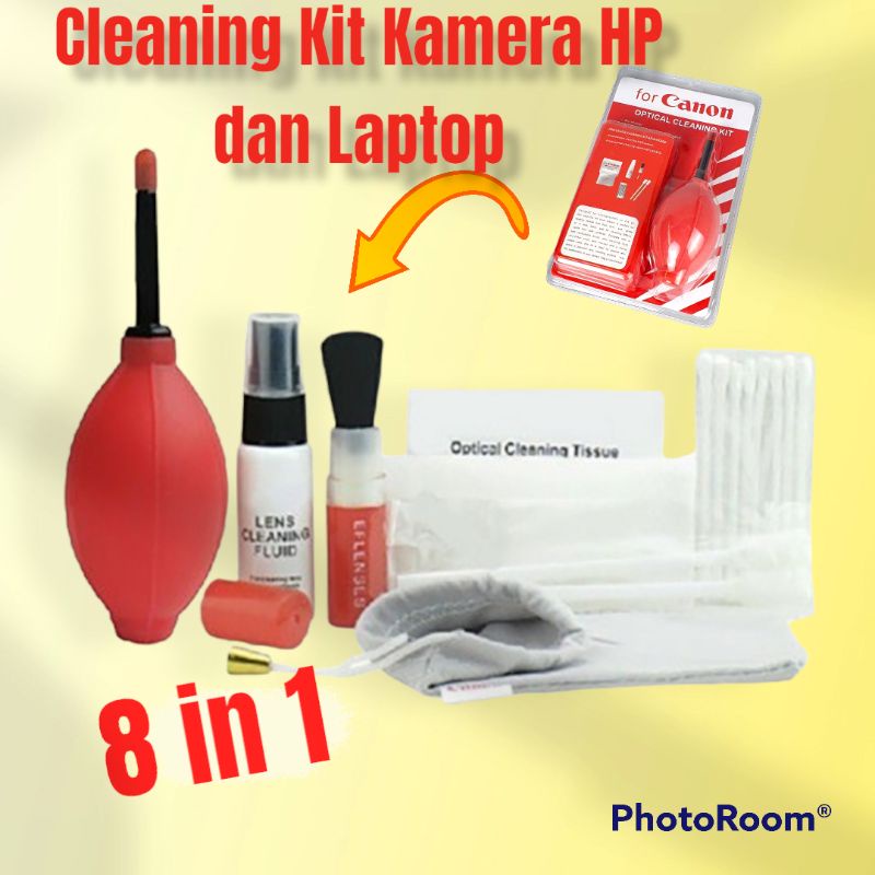 Cleaning Kit Pembersih Lensa Kamera Laptop Camera Keyboard Hp Set 8 in 1