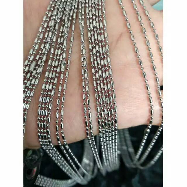 Kalung monel anti karat untuk pria wanita tabung