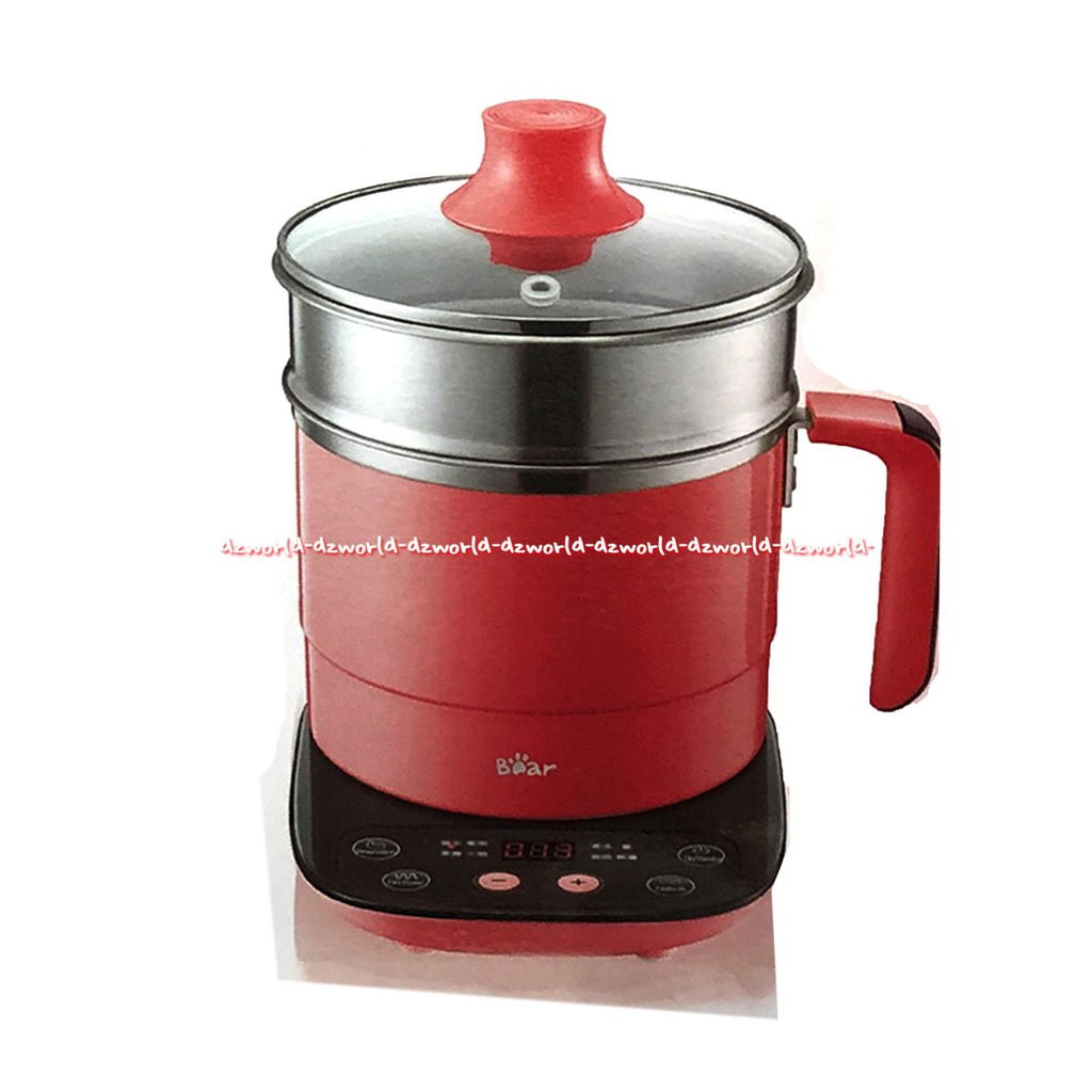 Bear 1.2L Soup Kettle Soup Maker Cooker Kompor Pembuat Sup Sop 1.21L Pink