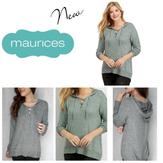 👍New Arrival Maurices IN Original Soft Knit Grey with Hoodie