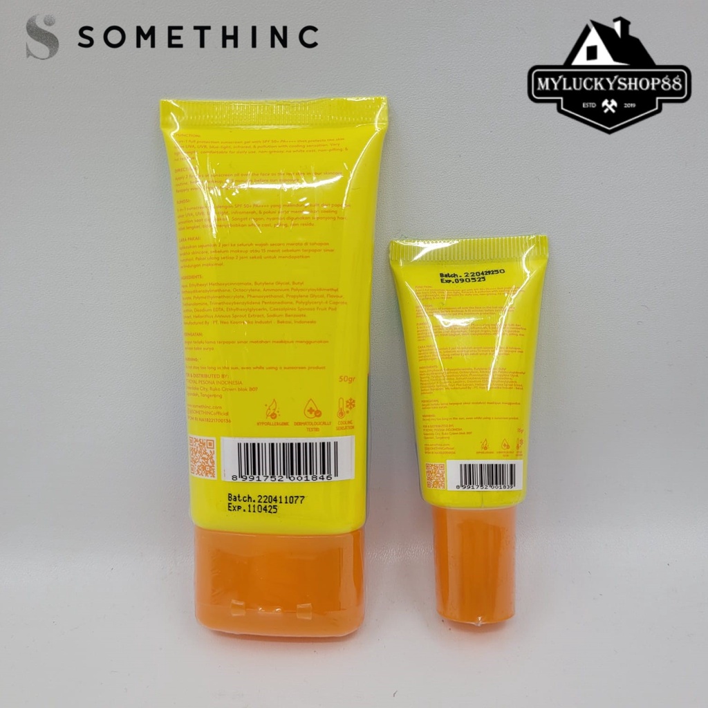 SOMETHINC Holyshield! UV Watery Sunscreen Gel SPF 50+ PA++++ 15gr 50gr