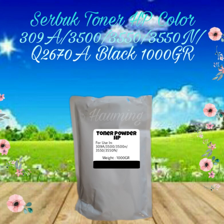 Serbuk Toner Refill Powder Bubuk HP 309A 3500 3500N 3550 3550N Q2670A Black 1kg