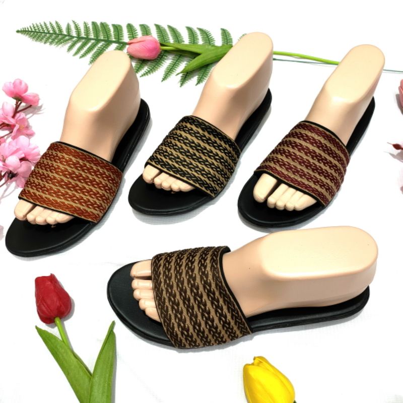 Sandal wanita terbaru murah Felonie DH 02 Rajut kekinian trendy keren elegan