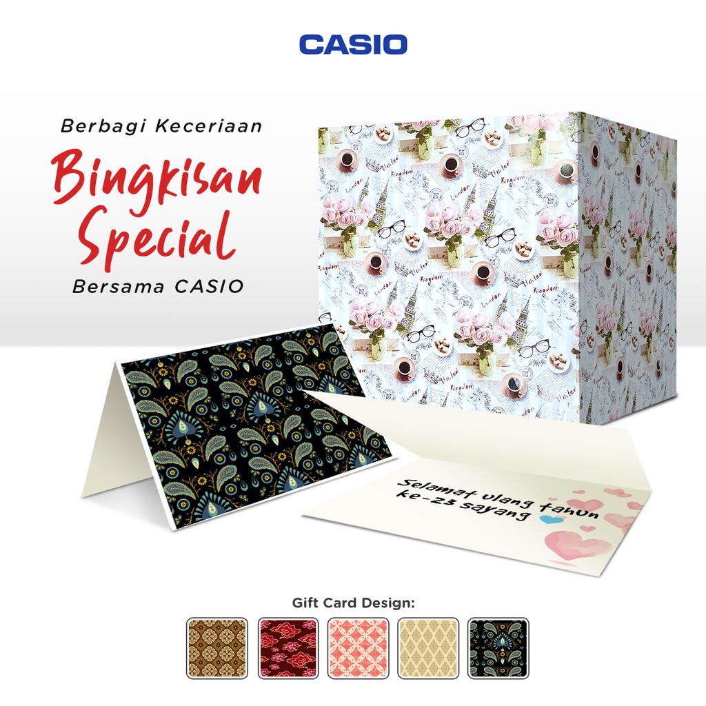 

Casio Bingkisan Special ( Kertas kado & kartu ucapan)