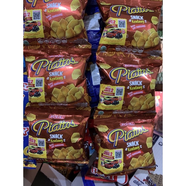 PIATTOS SAPI PANGGANG 20GR 1 RENCENG ISI 10 SACHET X 20 GRAM ECERAN 2000