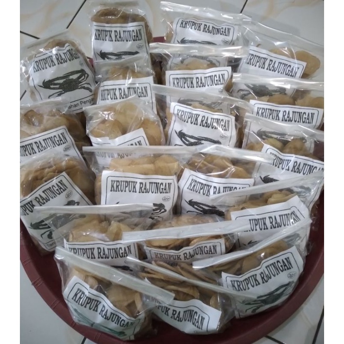 

Krupuk lemi/telur rajungan Khas Cirebon @300gr.Home made