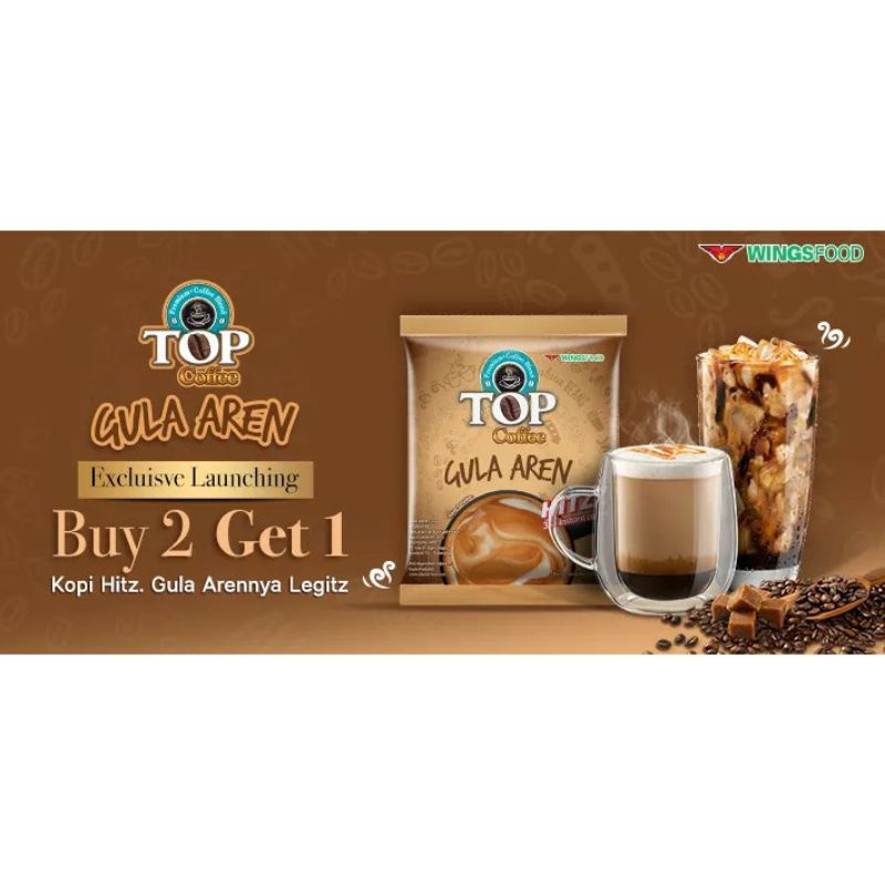

KOPI TOP GULA AREN PROMO 10SASET GRATIS 5SASET