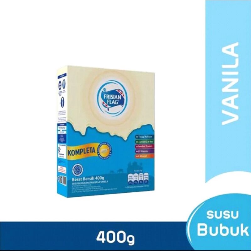 

Susu Bubuk Frisian Flag Kompleta Vanila 400gr