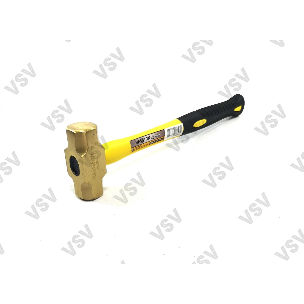 Hasston PROHEX Palu Kuningan 2LB Gagang Fiber Brass Hammer Anti Spark