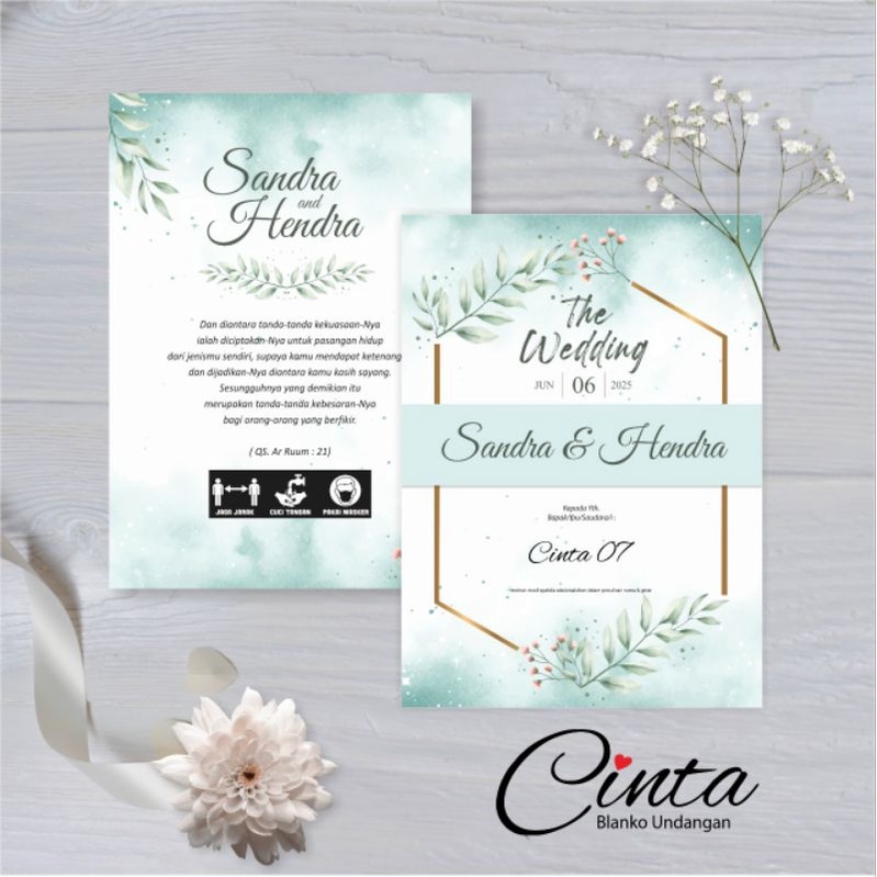 Undangan Blangko Murah Cinta 07