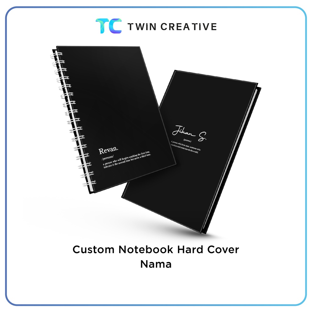 

Cetak Buku Tulis Agenda Diary Custom Nama Buku Catatan Hard Cover - Custom Notebook Nama Edition