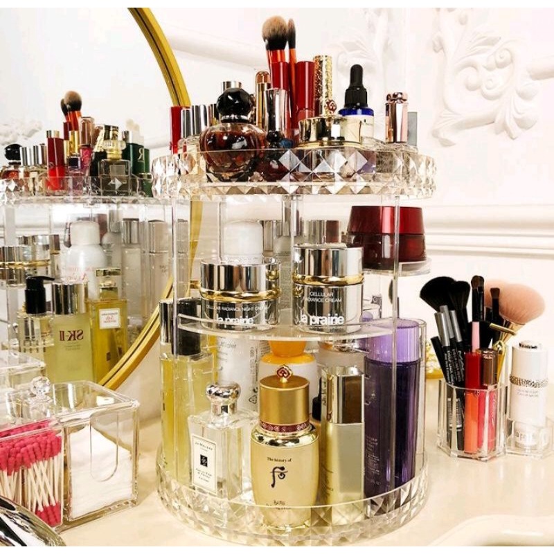 Q622 - Rak Kosmetik Acrylic Putar 360° / Rak Kosmetik / Rak Acrylic
