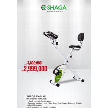 Alat Olahraga Sepeda Statis Shaga Ex-Bike Esc 0217B (0117B) Ss46546