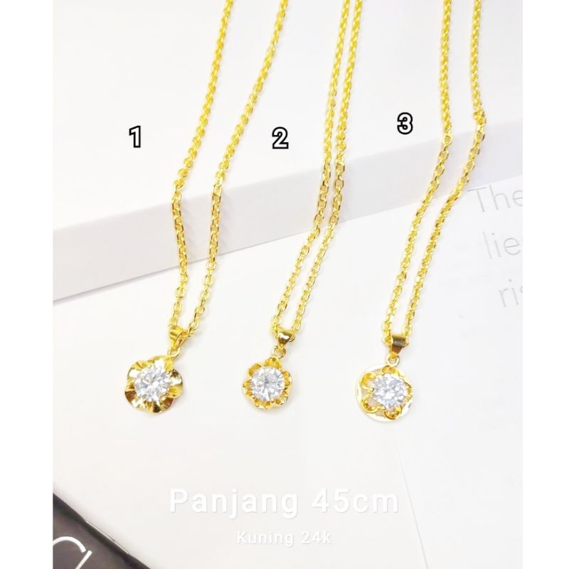 Kalung Lapis Emas 999 Yaxiya Glowing Seperti Asli