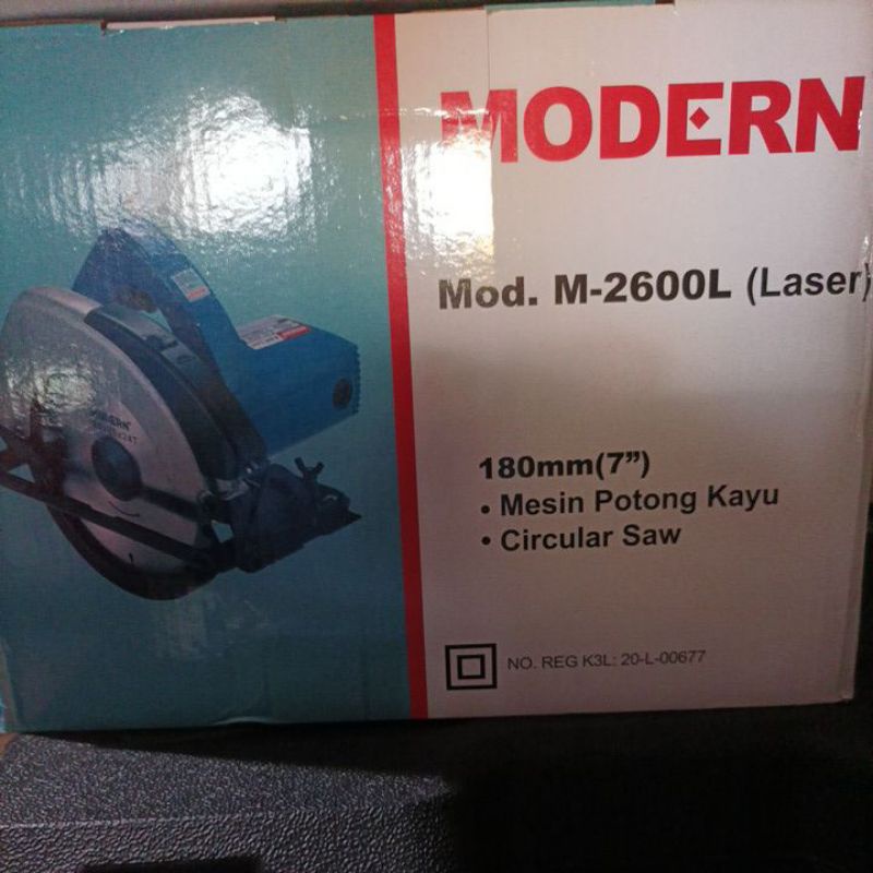 mesin circular saw 7' modern M2600L