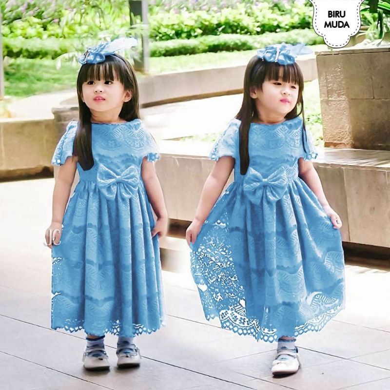 DRESS CALISTA KID ANAK, BRUKAT FURING, DRESS MAXY