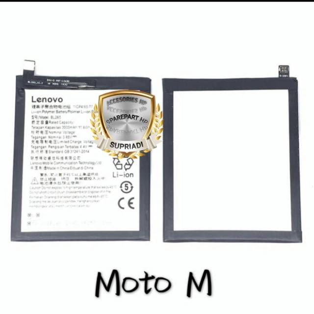 Baterai Motorola M Moto M BL265 XT1663 Battery Batre Original