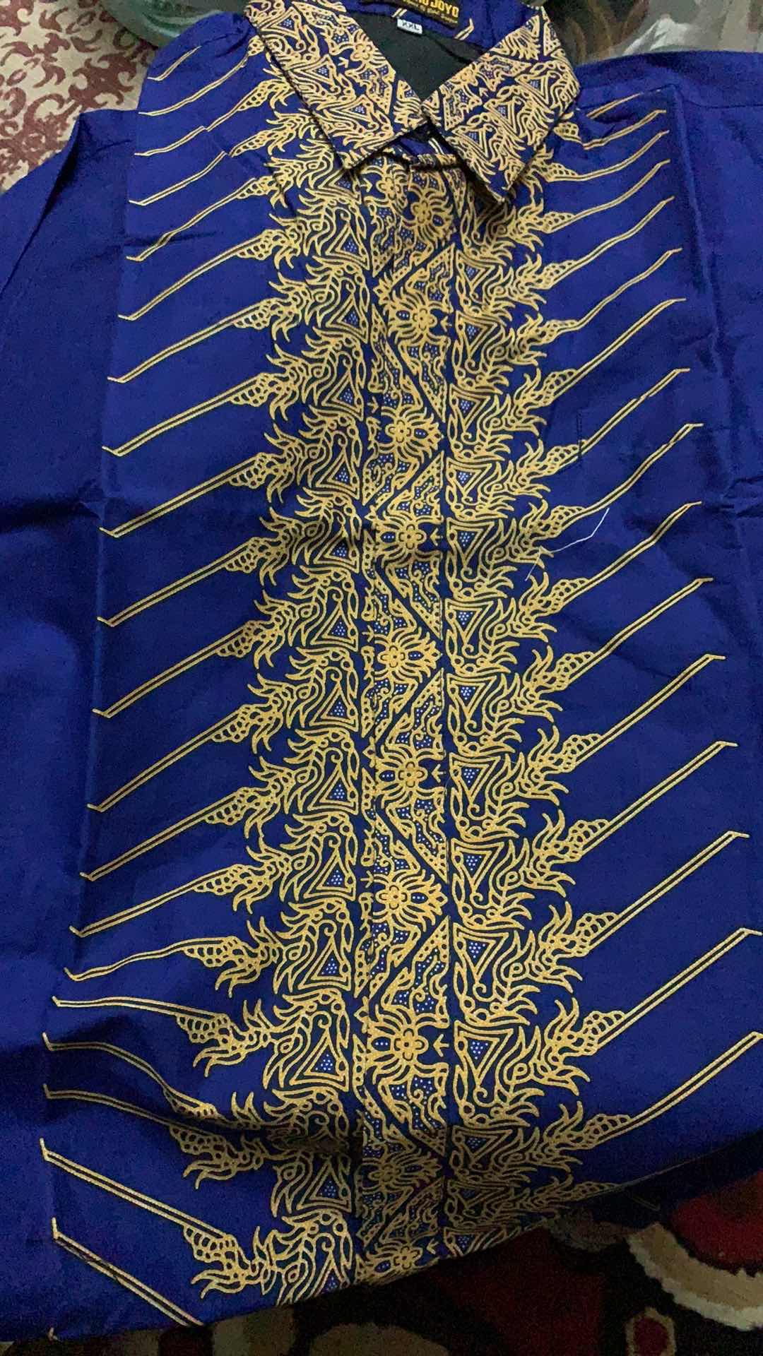 Modang Navi Kemeja Batik Pria Lengan Panjang Full Furing Katun Halus Sragenan