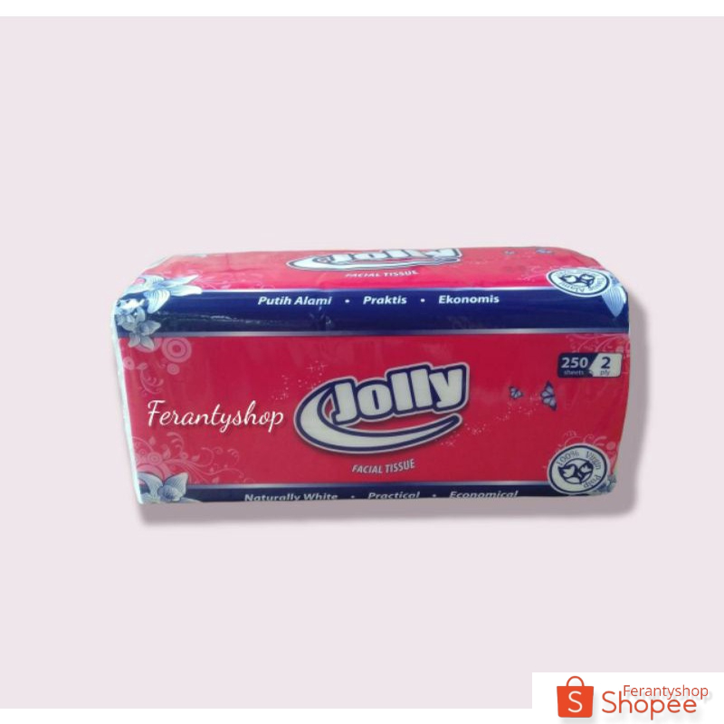 Tisu tissue jolly 250 sheets 2 ply facial tissue