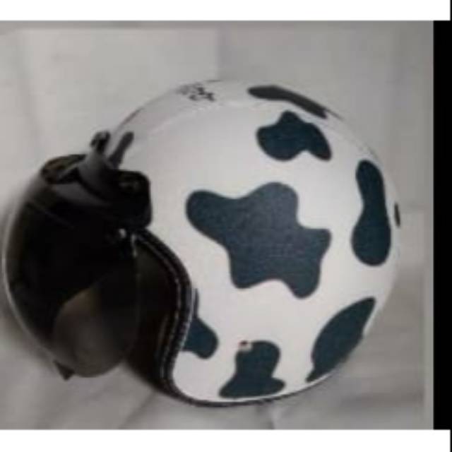 Helm Bogo Motif warna sapi
