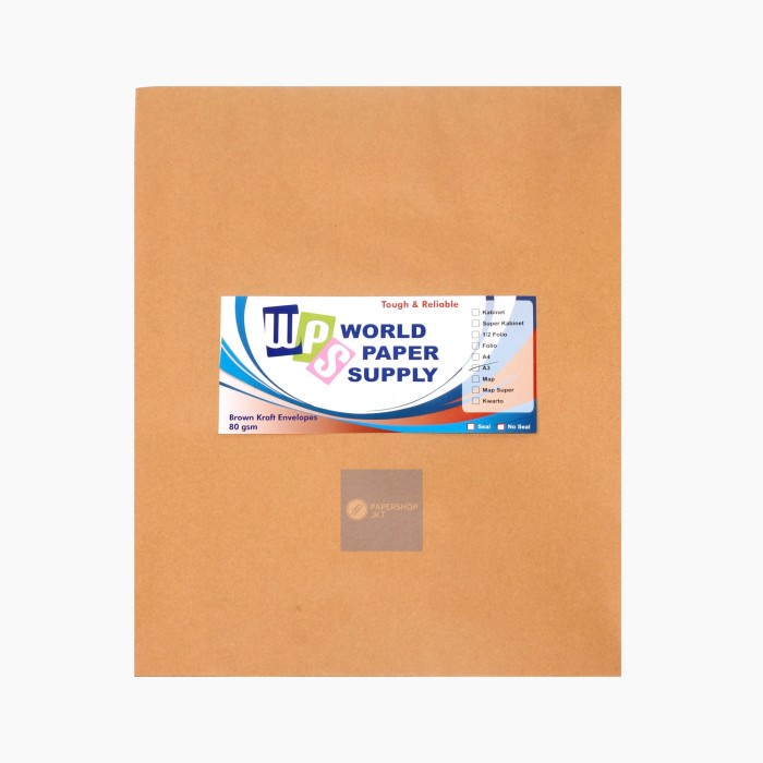 

MENYURAT-SURAT- HOT PROMO!!! AMPLOP COKLAT UKURAN A3 WPS ( 33 X 42,5 CM ) -SURAT-MENYURAT.