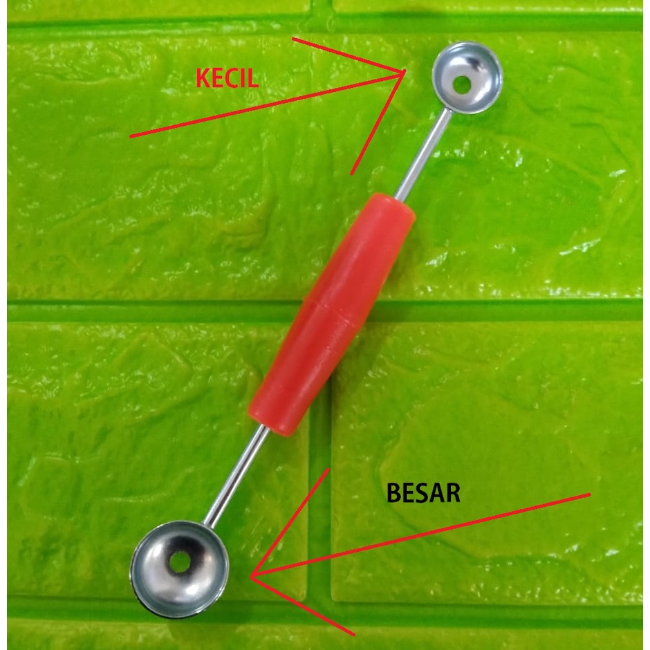 SENDOK CETAKAN BULAT BUAH - SENDOK BUAH - SENDOK BUAH KOKTAIL - SENDOK BULAT - ALAT BUAH DAN SAYUR