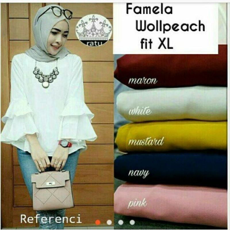 Famela top atasan blouse fashion remaja