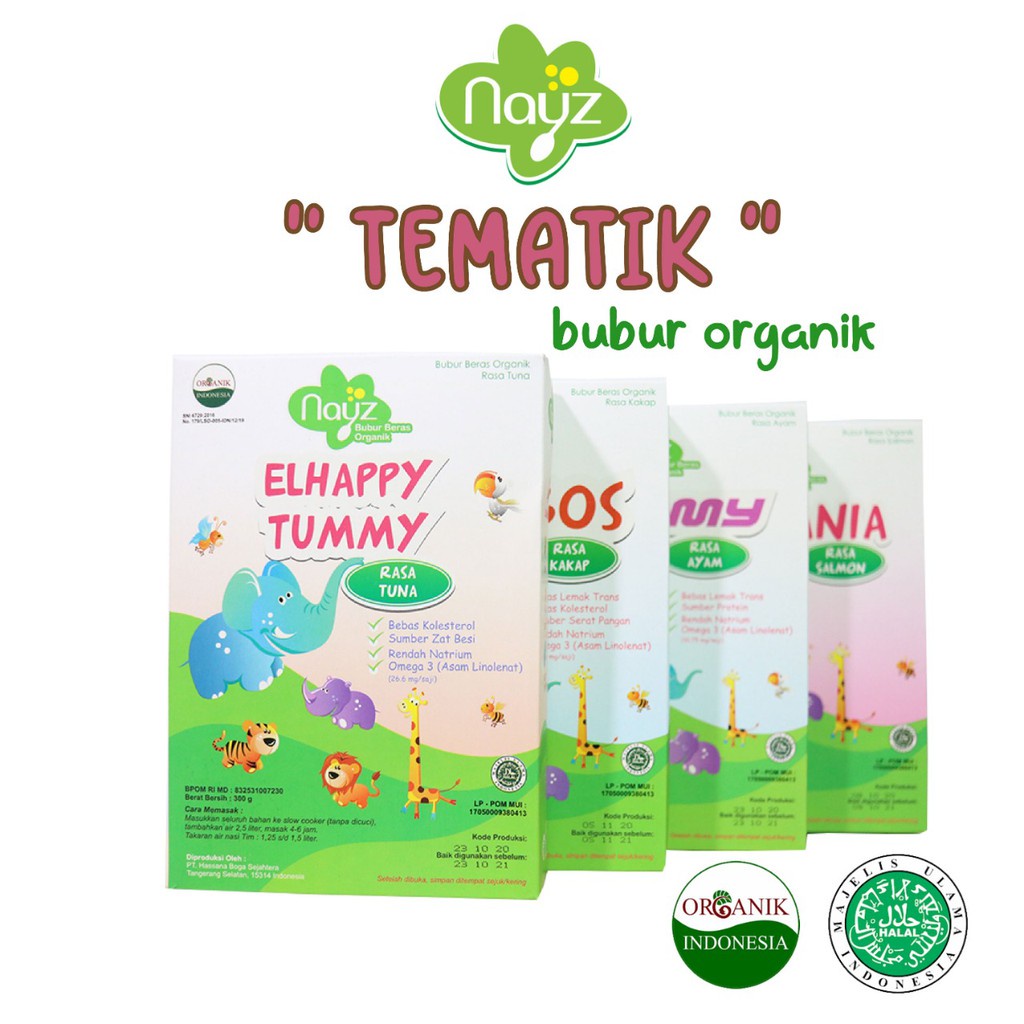 Nayz Bubur Bayi Beras Organik - 275g (Kotak)