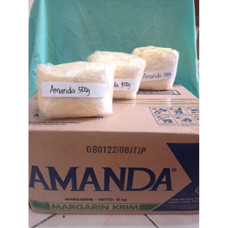 Amanda Margarin Cream 500g/ Mentega Amanda 500g / Margarine 500g Termurah Terlaris