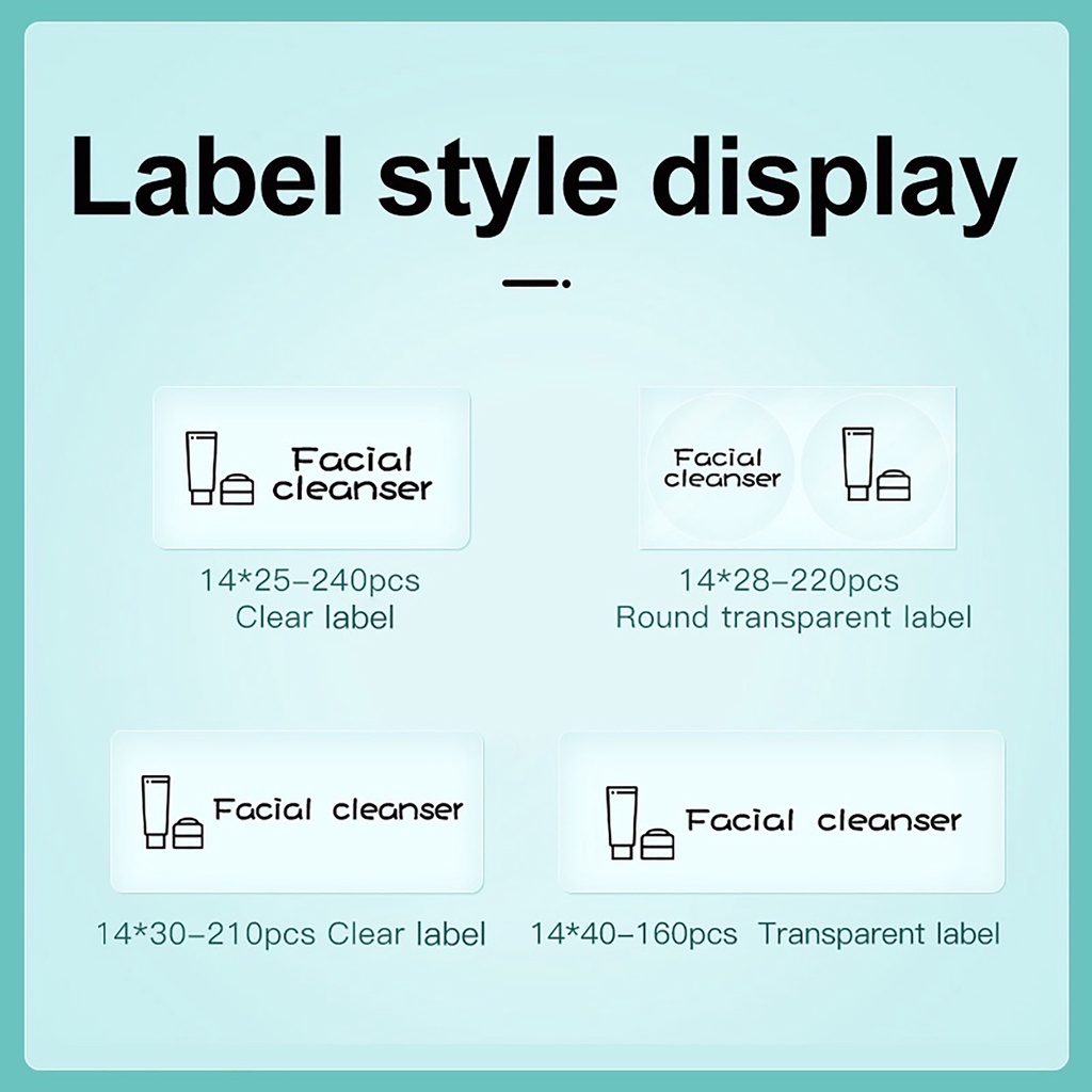 

Promo Clear Transparent Thermal Label Sticker Niimbot D11 D110 D101 H1S Clear Transparant Refill