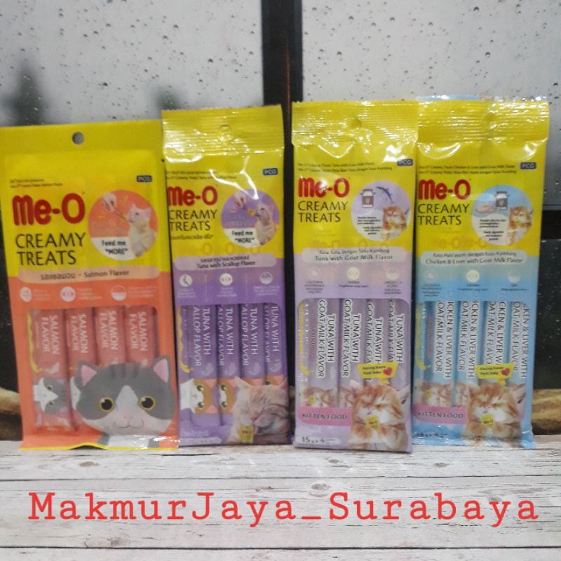 Meo Creamy Treats Snack kucing (4x15gr)