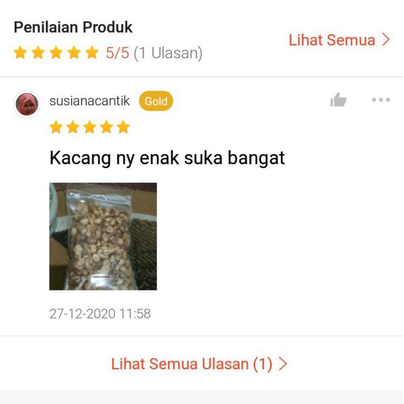 

Camilan Kacang Super 250 Gr Goreng Original Renyah Gurih Enak Sehat Oleh Hidangan Lebaran Keto Diet