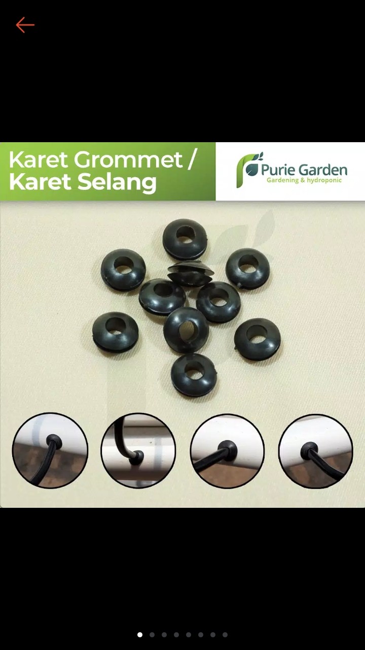 Karet Grommet Hidroponik / Karet Selang Pe Seal Grommet Pvc